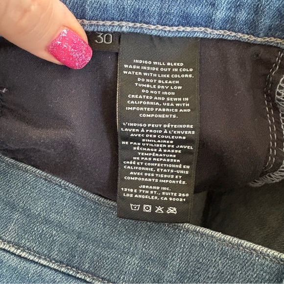 J Brand Maria High Rise High Waisted Skinny Stretchy Jeans in Heart Size 30 - Picture 6 of 14